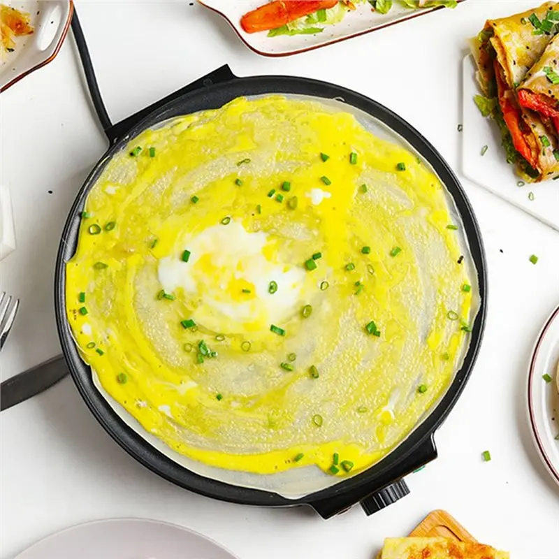 [B25B!】 Kitchen Cooking Roti Tortilla Blintzes Crepe Maker Electric Crepes Maker Machine Batter Pancake Machine EU Plug Pancakes