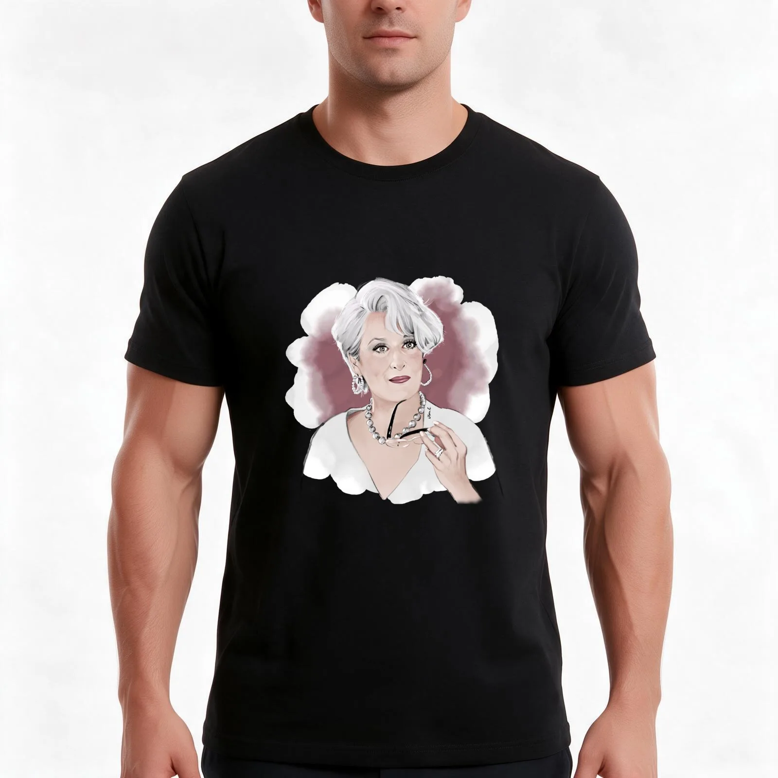 Runway T-Shirt, Summer Casual Cotton Tee, Oversized Streetwear Tops, Vintage Graphic Print, Loose Fit Short Sleeve, 100% Cotton