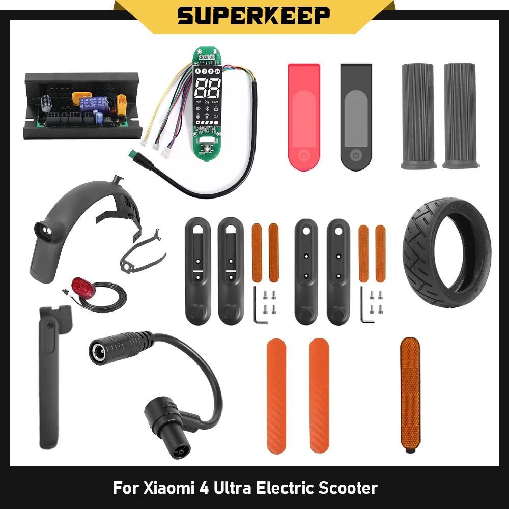 Peças de Reposição para Xiaomi 4 Ultra: Para-lama, Lanterna Traseira, Suporte, Painel, Suporte Lateral, Manopla de Guidão, Tampa Lateral