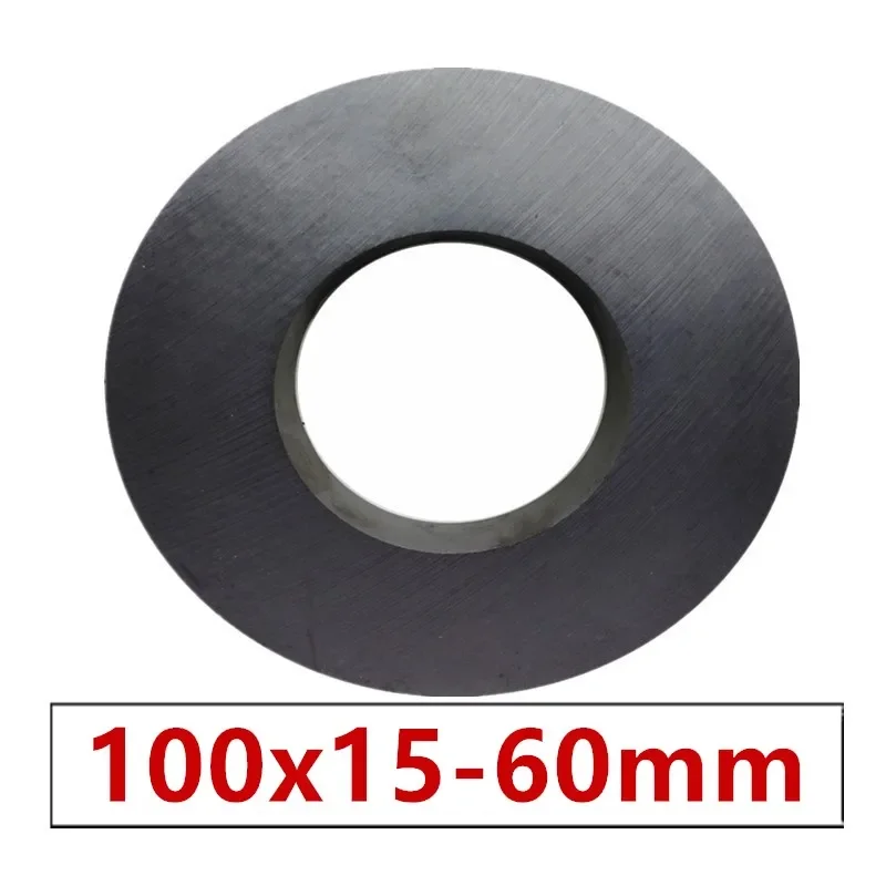 

1pcs Ring Ferrite Magnet 100x15 mm Hole 60mm Permanent magnet 100mm x 15mm Black Round Speaker ceramic magnet 100*15 100-60x15mm