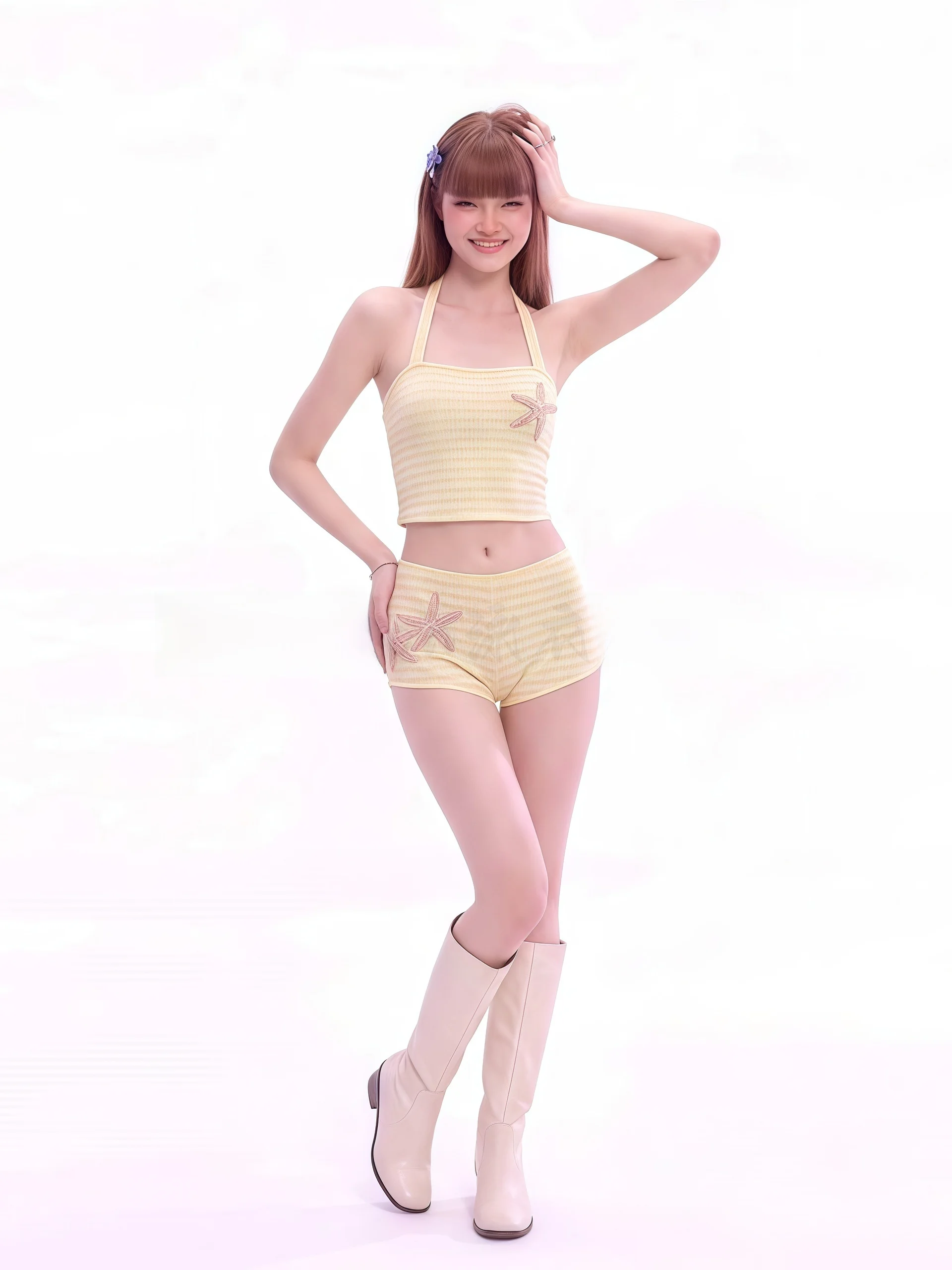 

Sexy Stripe Bather Women's Two-Piece Swimsuit Beach Vacation Dopaamine Swimwear Trendy Small Audience High-End Feeling