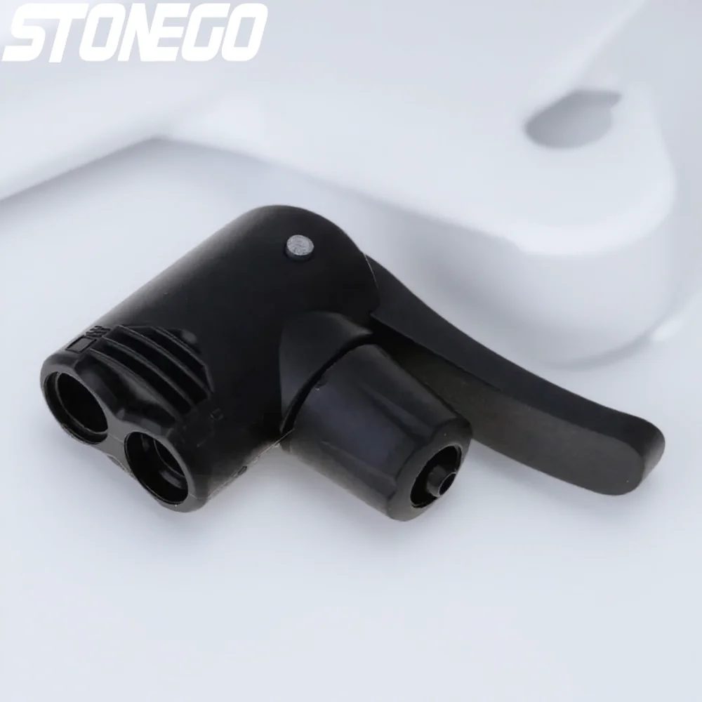 

Dual Head Track Pump Nozzle Adapter Presta Schrader Valve Bicycle Tire Inflator Accessories