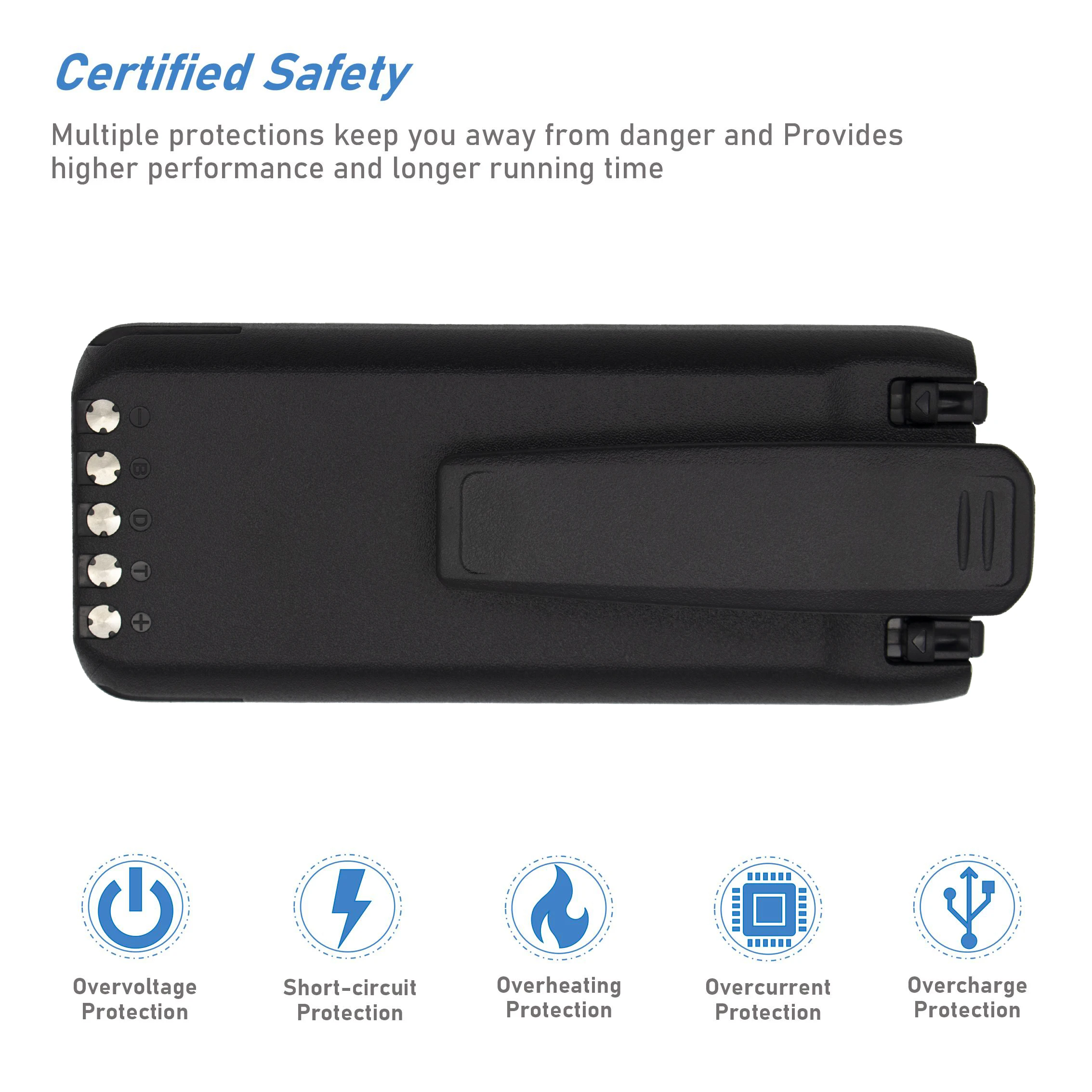 Replacement Battery for Icom  IC-A25, IC-A25CE, IC-A25N, IC-A25NE BP-288 7.4V/mA