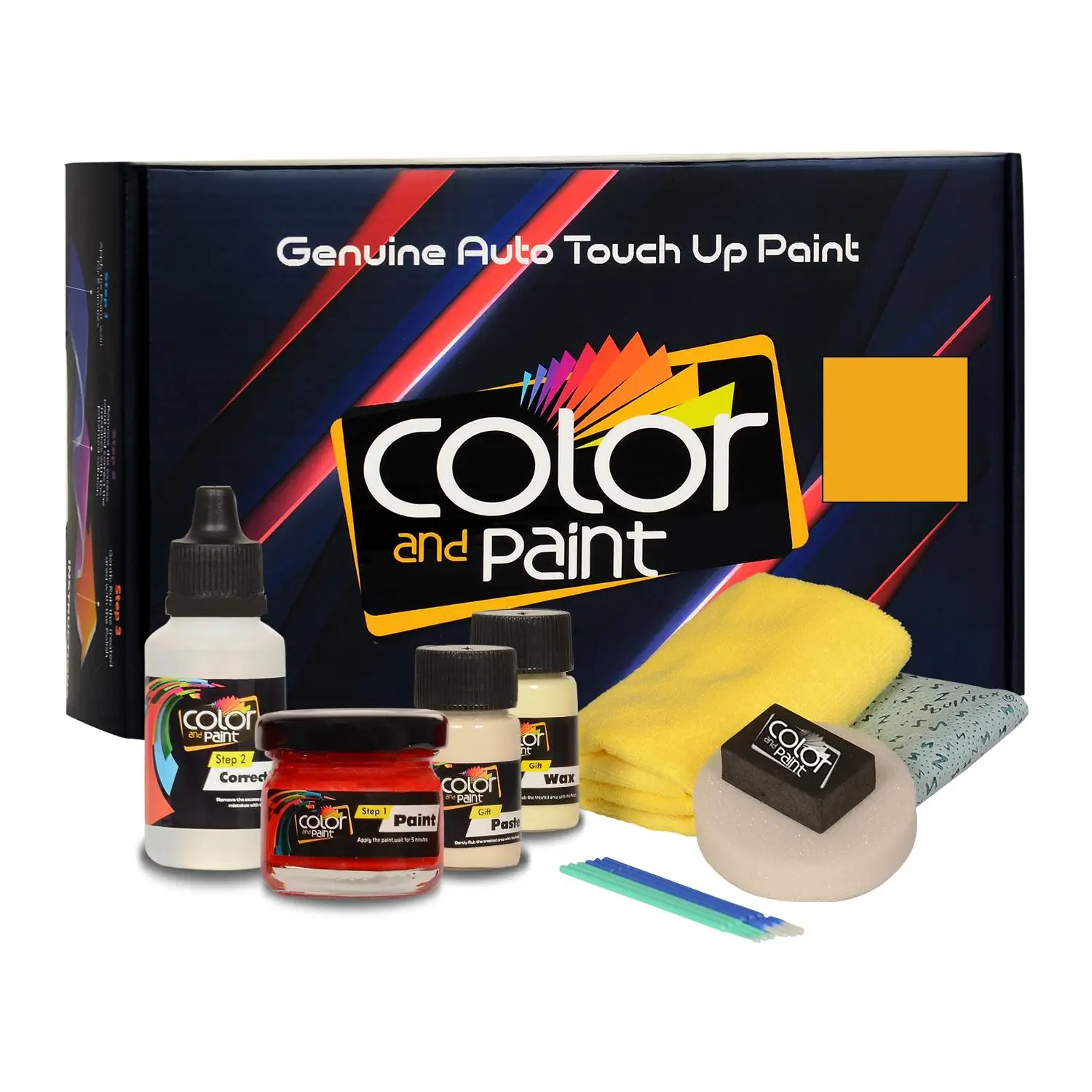 

Color and Paint compatible with Suzuki Automotive Touch Up Paint - BRILLIANT YELLOW - ZAL - Basic Care