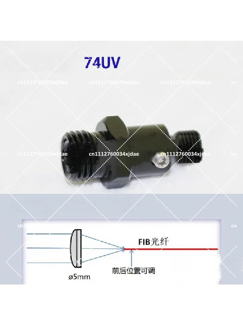 UV Quartz Fiber Collimator SMA905 Focusing Lens Coupling Optics 74-UV
