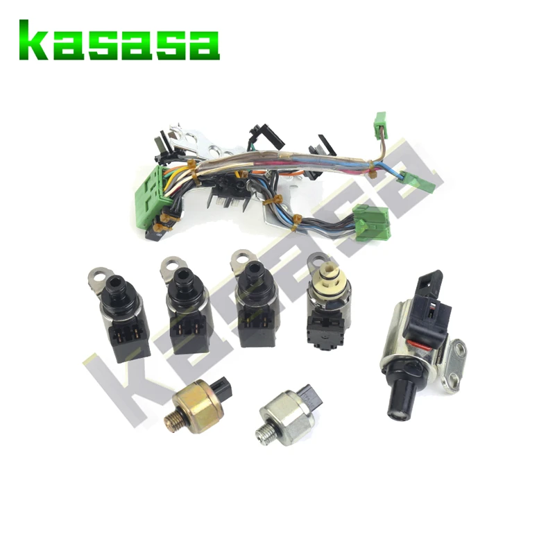 JF011E RE0F10A CVT Transmission Solenoid Kit Car Valve Body Solenoids for Altima Rogue Sentra Caliber 2.5L QR25DE Engine