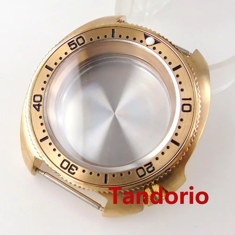 

20ATM 44MM Full Cusn8 Bronze Diver Men Watch Case For NH34 NH35A NH36A Auto Movement Sapphire Glass