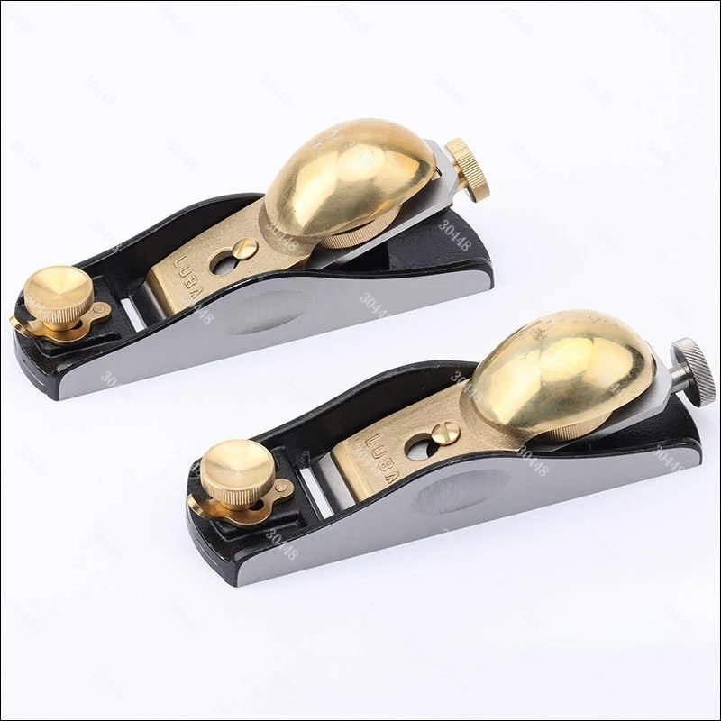 Luban European Style Woodworking Cast Iron Planer Pure Copper Cover Plate Short Planer 12 Degree 20 Degree Metal Planer