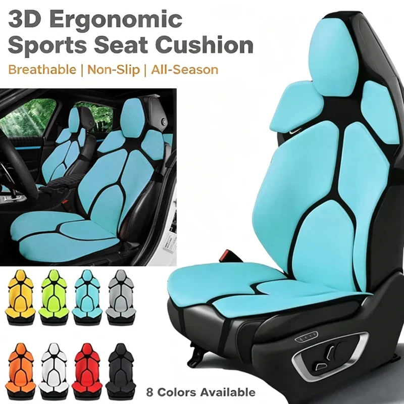 

For Audi A5 8T 8W6 2007-2026 Breathable Mesh Car Seat Cushion Ergonomic Lumbar Support Anti-Slip Auto Seat Protector Pad