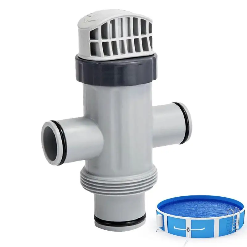 

Pool Plunger Valve Gray Plunger Split Valve Hose Fitting Replacement Long Lasting Swimming Pool Drain Part Backyard Accessories