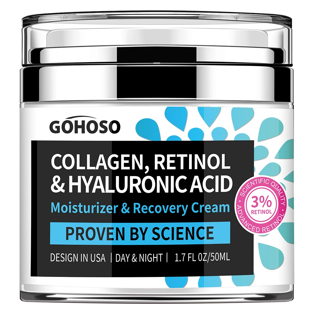 ENVISHA Gesichtspflege Retinol-Kollagen-Creme Mildert Feine Linien Tiefenwirksame Hydratation Feuchtigkeitsspendend Verbessert Glanzlosigkeit Aufhellend