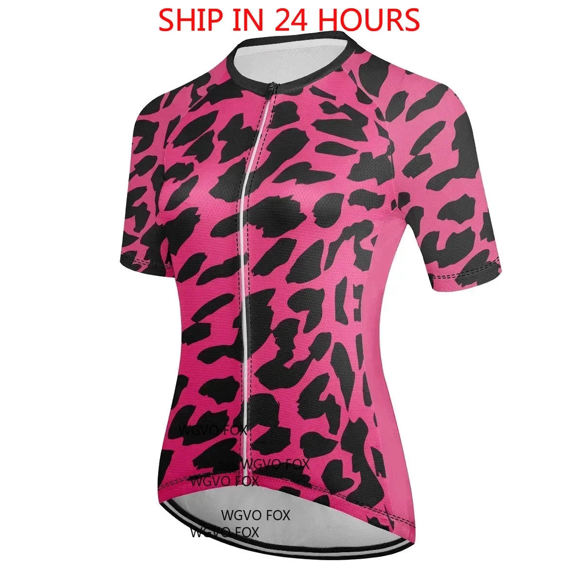 

Women's Leopard Print Short Sleeve Cycling Jersey Bike Top Mountain Bike MTB Road Bike Cycling Breathable Quick Dry