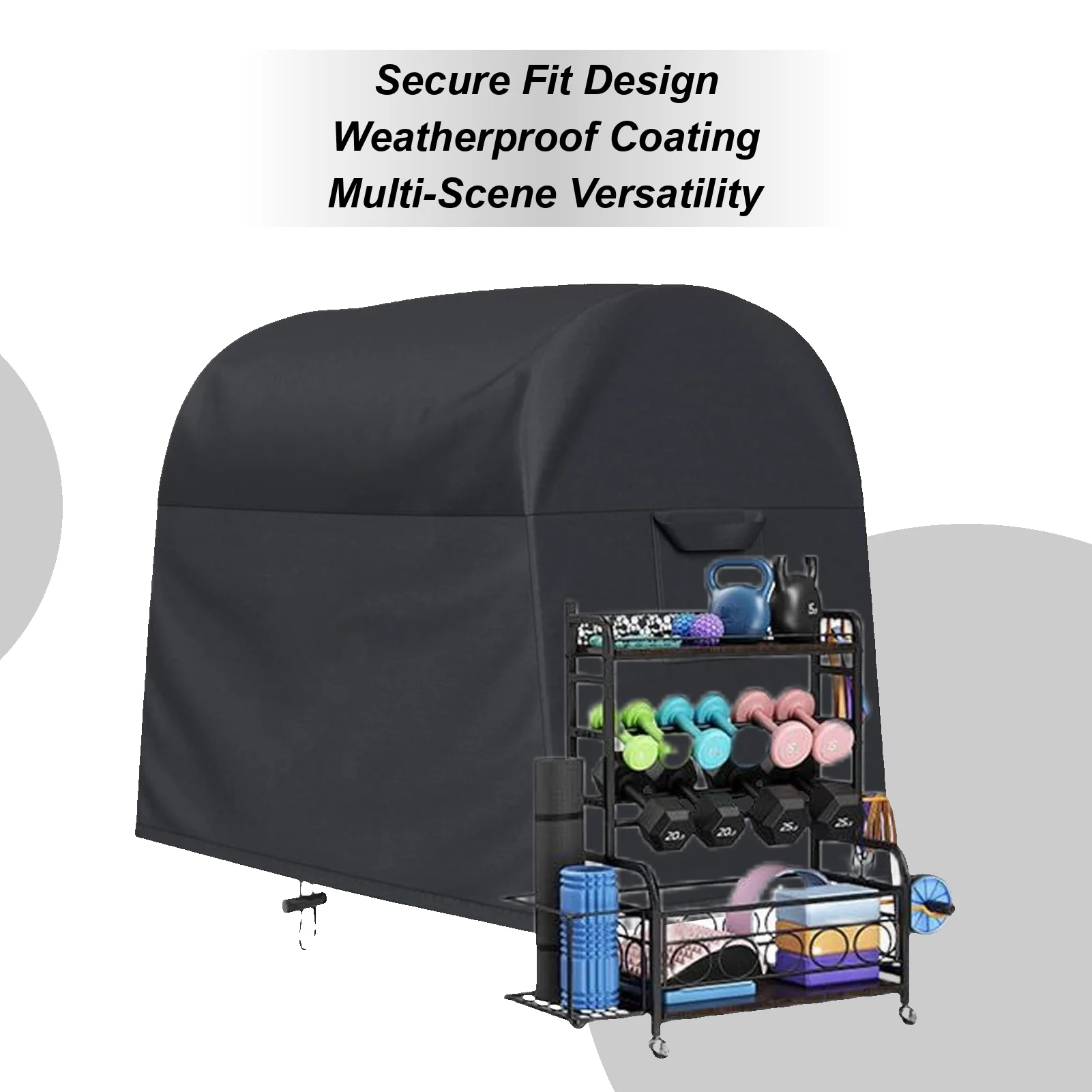 Cubierta de soporte para estante de mancuernas, protector Anti-UV impermeable tipo A, cubiertas protectoras Oxford para equipos de gimnasio al aire libre para barra interior y hogar