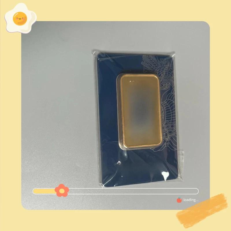 

1oz/2.5g/5g/10g/20g/50g/100g Sealed packing Copper Gold Bar 24k Gold Plated Bullion Ingot Bar Unique Serial No.