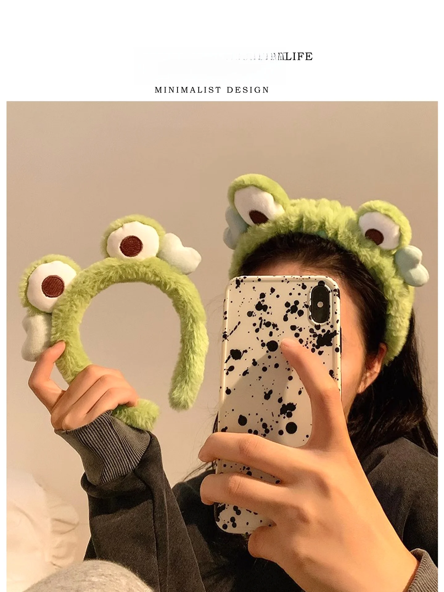 

Adorable F Hairband Cartoon Plu Face Wa Mask Appliion Special Use Headband for Personal Hygiene And Beau