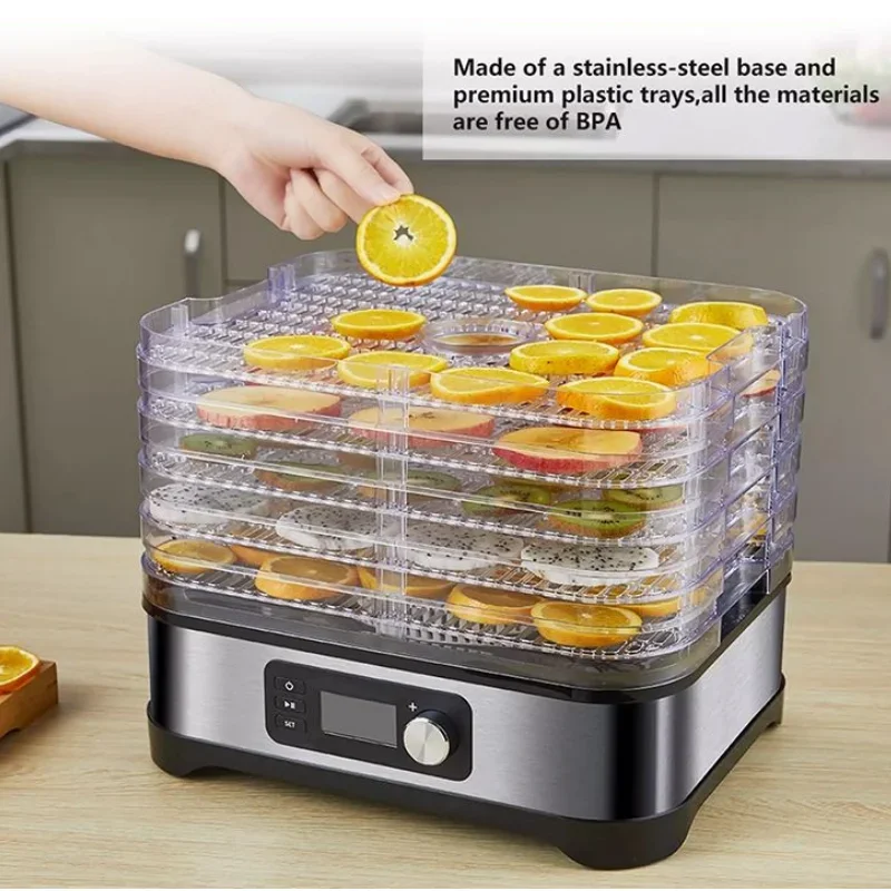 400 Watt Fruit Dryer Stainless Steel Electric Mini Home Food Dehydrator