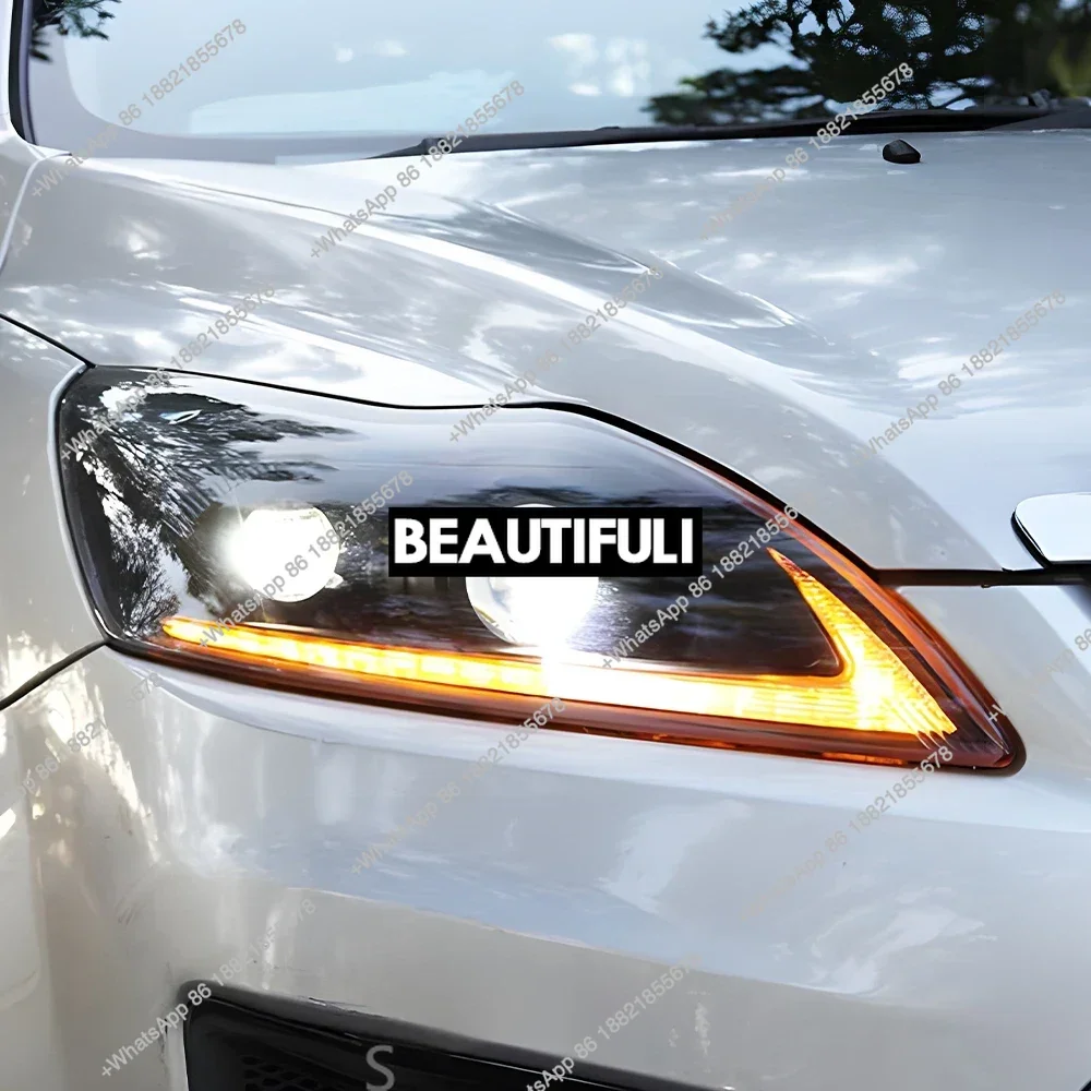 

Автомобильные передние фонари для 2009-2011 светодиодные автомобильные фары в сборе, обновление в стиле Demon Eyes, линзы проектора, автомобильные аксессуары