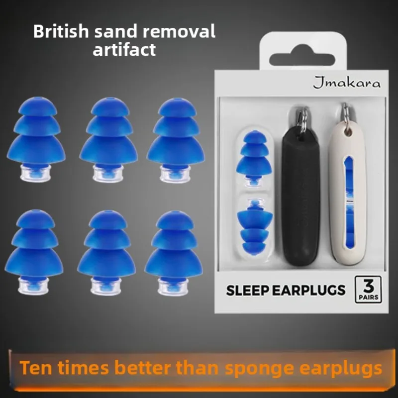 Noise Reduction Earplugs Sound Insulation Sleep Work Dormitory Study Mute Disposable 6 Packs Hearing Protection for Men Women