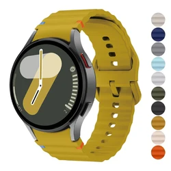 No Gaps Band for Samsung Galaxy watch 7/FE/4/5/6 classic/5 Pro 40 44mm correa bracelet Sport silicone belt Galaxy watch 7 straps