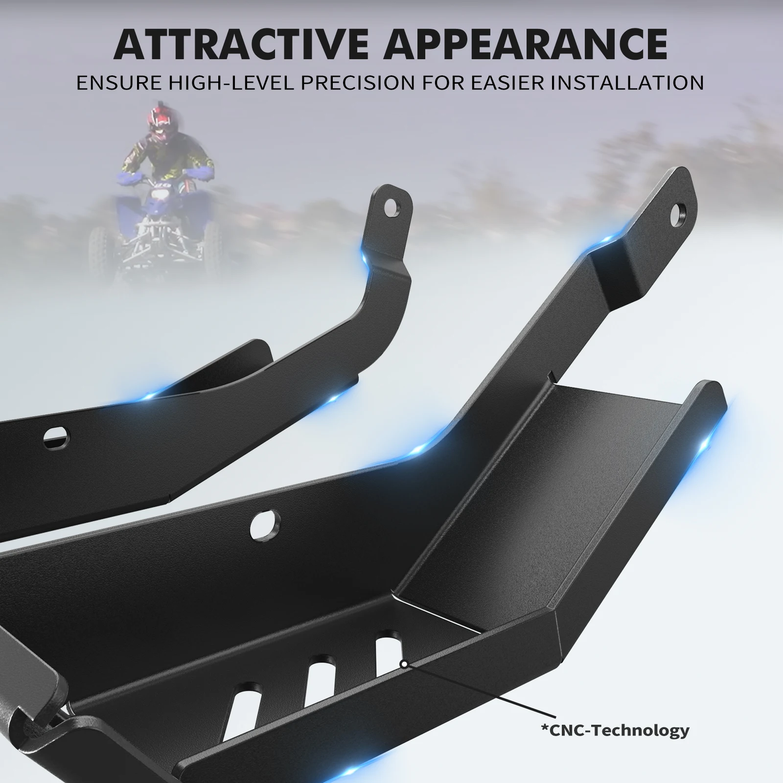 NICECNC Schwingarm-Schutz für Yamaha Blaster 200 YFS200 1988-2006, Aluminium, Quad-ATV-Zubehör, 2XJ-2219X-00-00 – Detail 3
