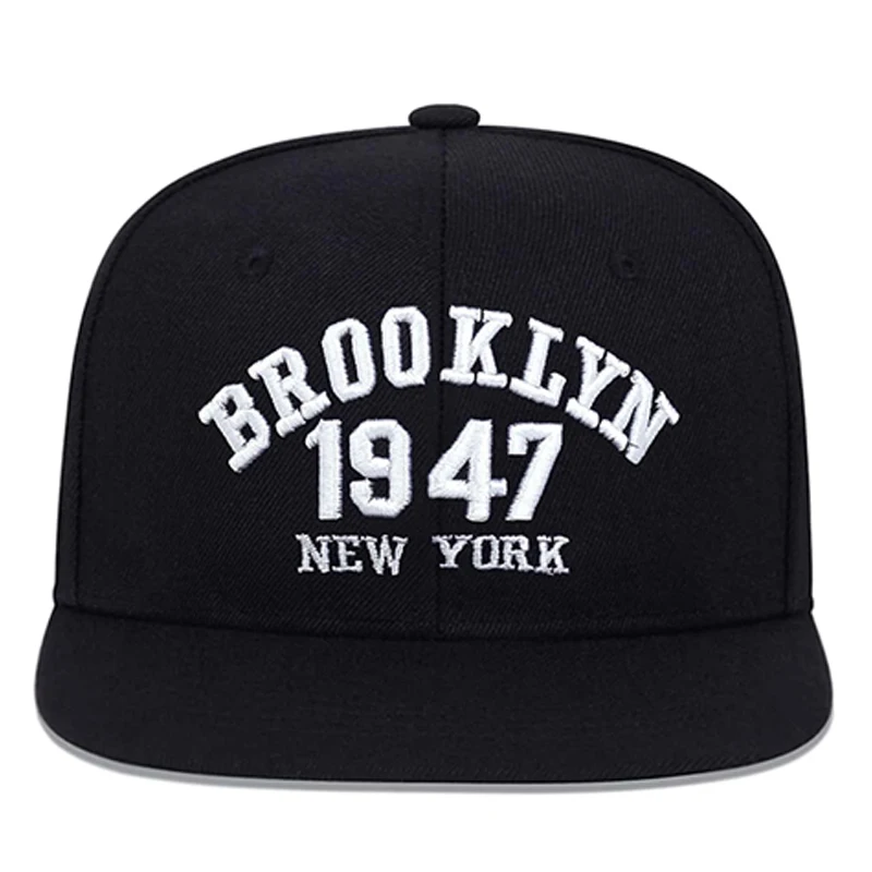 Czapka z daszkiem Hip Hop Man kobieta czapka typu Snapback dorosłych na co dzień kapelusze przeciwsłoneczne moda BROOKLYN 1947 haft Fastball