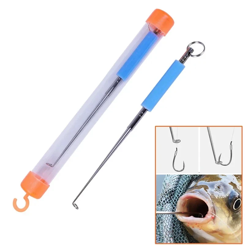 1-4Pcs Stainless Steel Easy Fish Hook Remover Safety Fishing Hook Extractor Detacher Rapid Decoupling Device Fishing Tools
