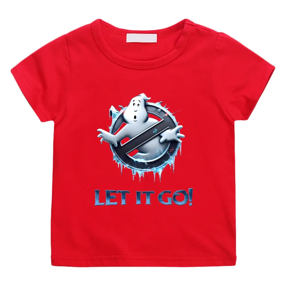 Children\'s T-shirts Ghostbusters Frozen Empire Ghost Busters Tees Funny Cotton Tshirt Kid Girl Boy Tops Summer Crewneck Clothing