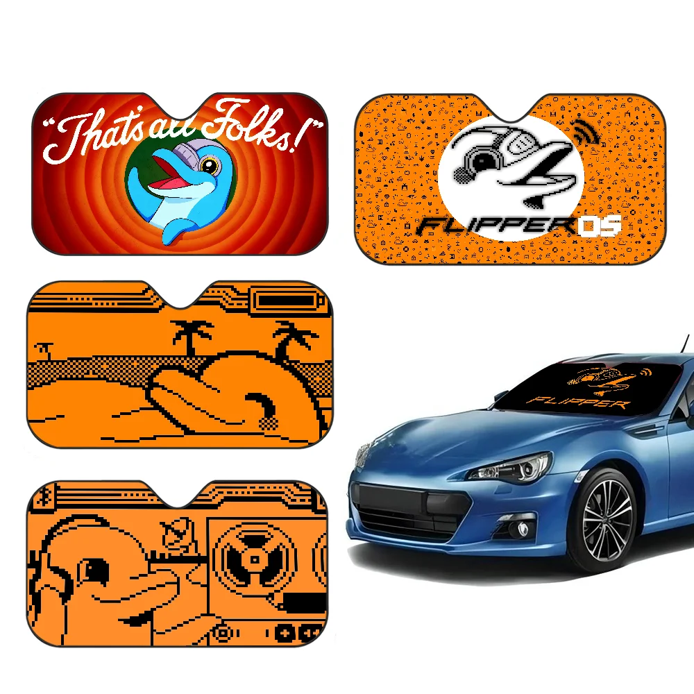 F-Flipper Z-ero Car Window Sun Shade Windshield Anti-UV Protection Front Rear Windshield Block Cover Visor Accessories