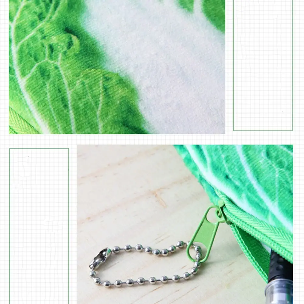 Creative Student Supplies Novelty Pencil Bag Coin Bag Pencil Pouch Simulation Vegetable  Pencil Case Pen Case
