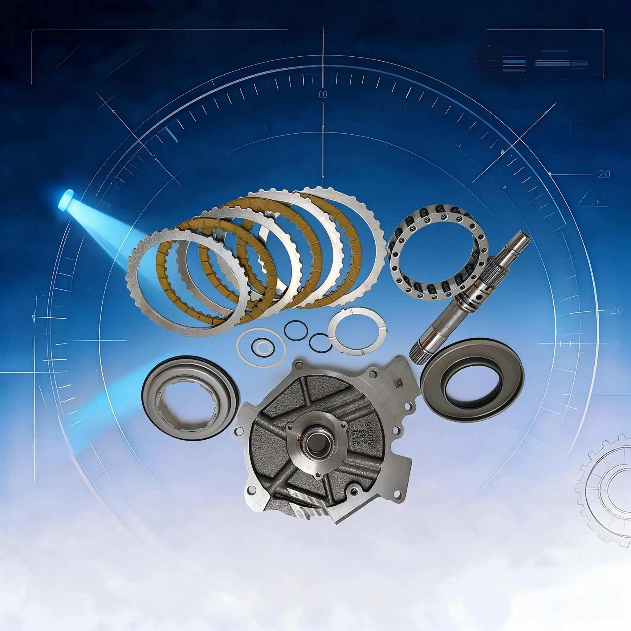 1 Set Original QR019CHA Transmission Clutch Oil Pump Golden Screw Kit for Chery Tiggo 3/5/7 Replacement