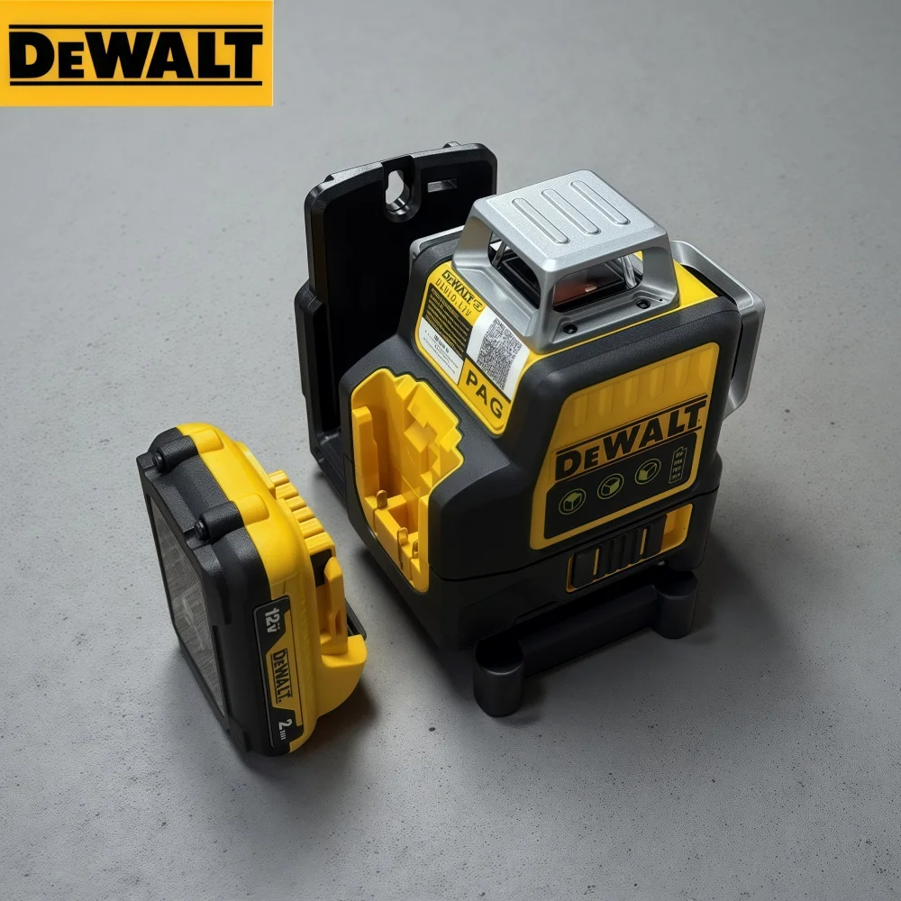 2025 Dewalt DW089LG 3 Sides*360 Degree Vertical 12V Lithium Battery 12 Lines Laser Level Horizontal Green Meter Outdoor TOOL
