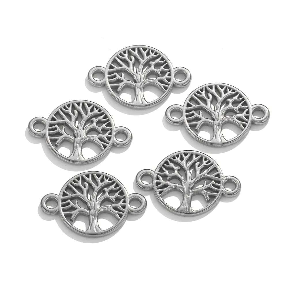 Charm bracelet Arbre de vie acier inoxydable | Bijoux arbre de vie - My Roller Stone Charm bracelet Arbre de vie acier inoxydable | Bijoux arbre de vie - My Roller Stone