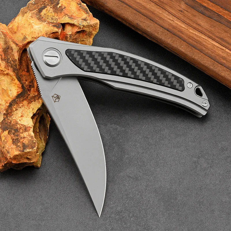 8.7 inch High Quality Outdoor Folding Knife 8Cr13Mov Steel EDC Pocketknives Fruit Knife Survival Jackknife for Self Defense