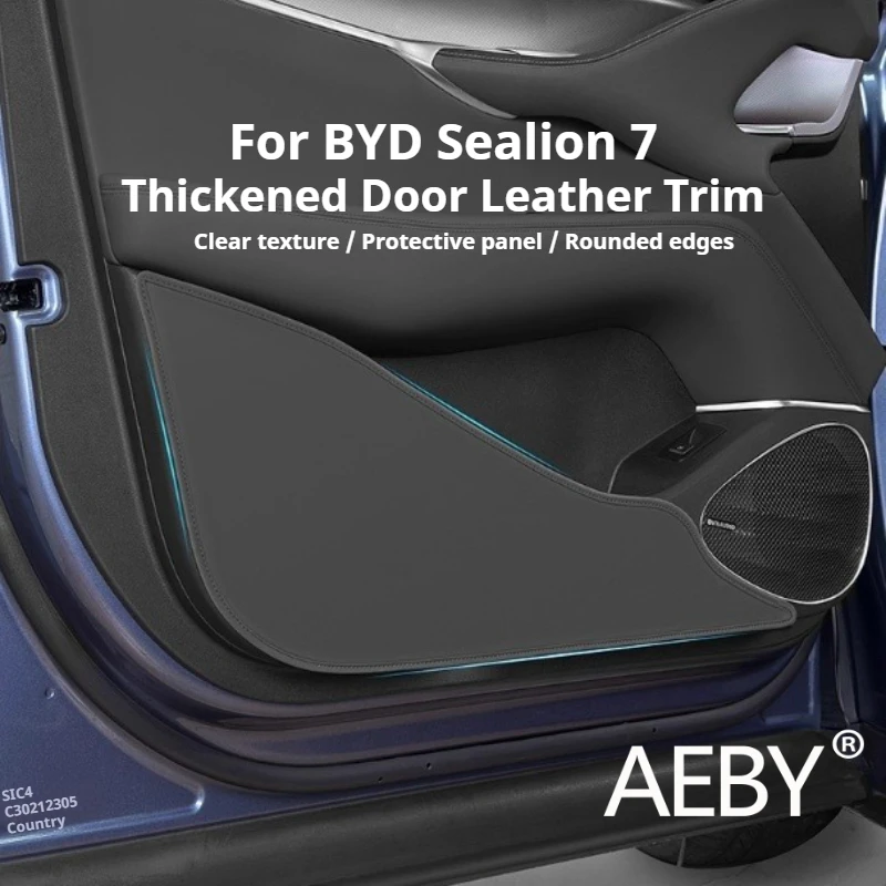 

AEBY For BYD Sealion 7 2024 Car Door Anti-Kick Pad Thickened Protective Cover, Door Panel Cover Waterproof Easy Installation