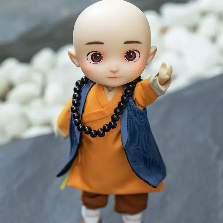 Pipitom Handmade One Zen Little Monk IP Linkage Full Body BJD Doll Joint Doll Gift 20cm Height