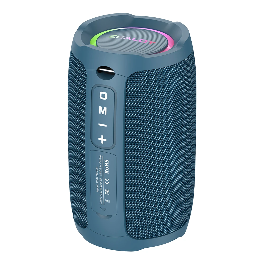 Zealot-S49 20W ポータブルBluetoothスピーカー ステレオサウンド IPX7