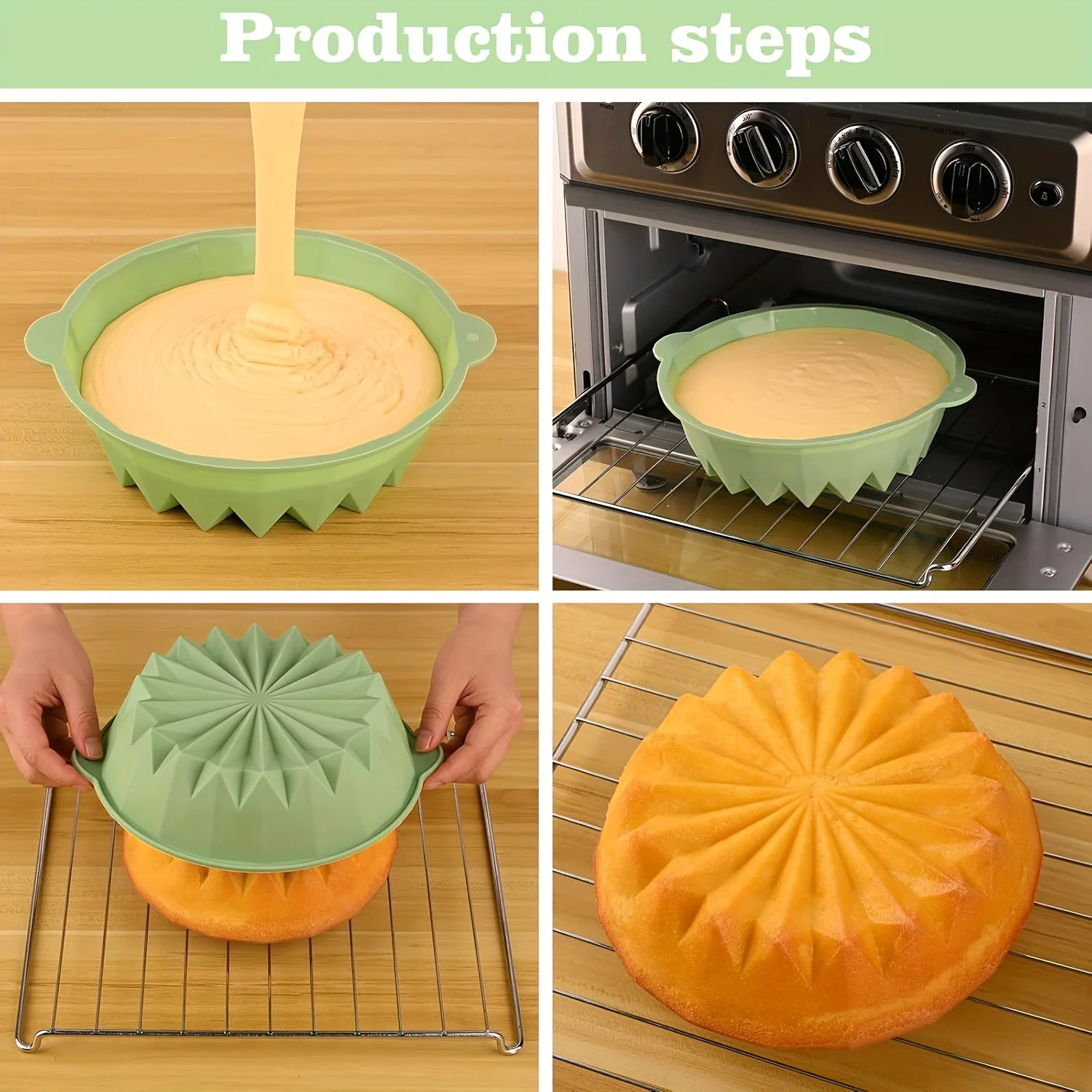 Cetakan Kue Silikon Berbentuk  - Kitchen Baking Must Haves ulasan dan harga