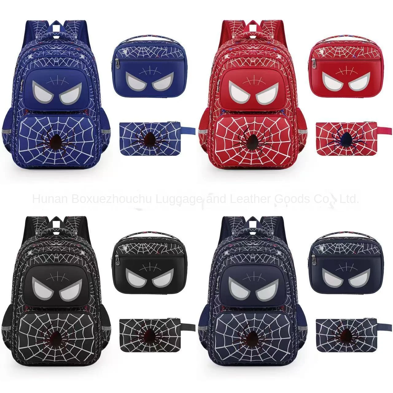 

Marvel Boy School Bag Spider Man Lunch Bag Pencil Case Primary Student Shoulder Orthopedic Backpack Large Capacity Light Mochila
