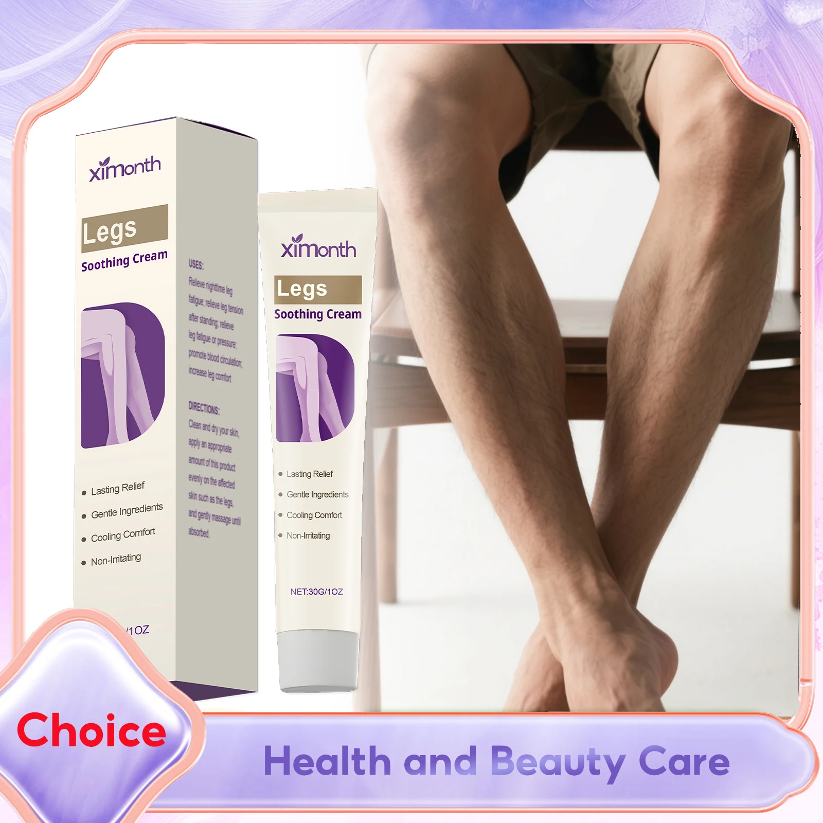 

Leg Soothing Cream Herbal Relief Reduce Swelling Muscle Soreness Promote Blood Circulation Moisturizing Foot Massage Ointment