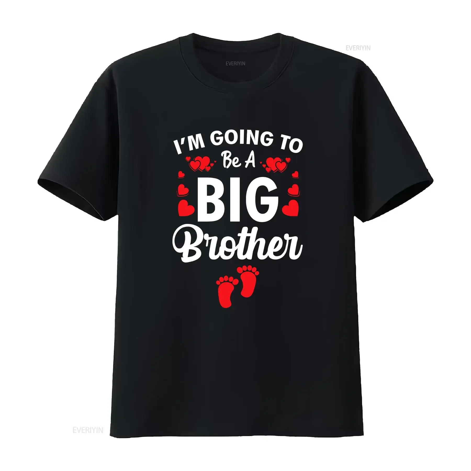 Baby and Birth Announcement I am Going To Be A Big Brother T Shirt vintage Washed designer clothes Versatile homme Soft graphic