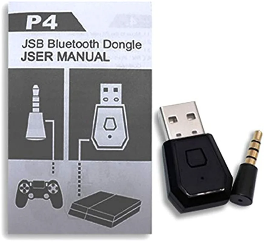 Adaptor Bluetooth untuk PS4 PS5 USB dongle BT 3.5mm Jack adaptor Audio nirkabel Untuk Play Station