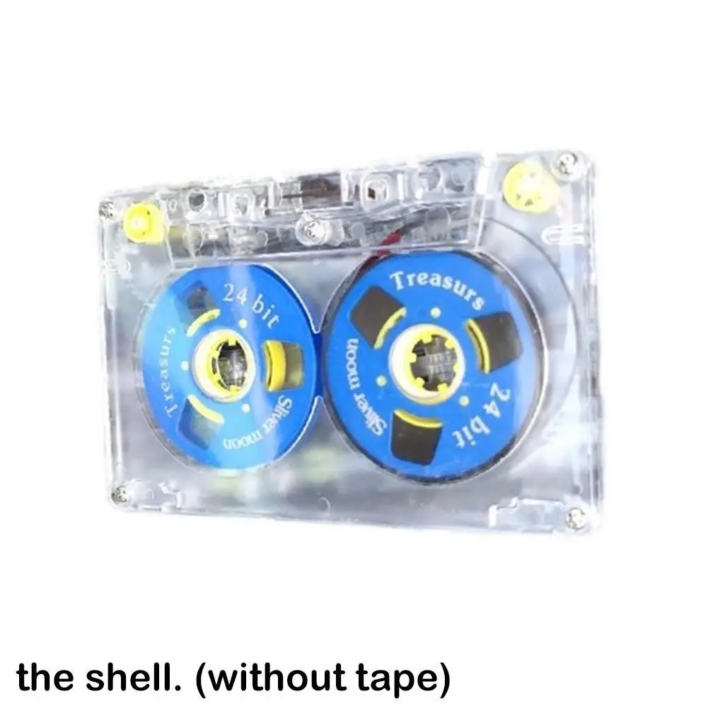 Blank Tape Small-opening Blank Tape Tape Transparent Cassette Case Plastic Reel Cassette Audio Tape Accessories