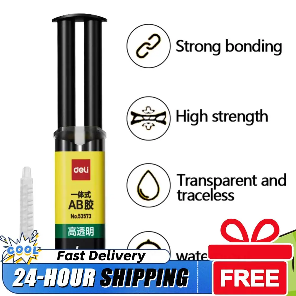 1-10PCS 4/25ml Epoxy Resin AB Glue Waterproof Instant Fast Adhesive Repair Strong Super Liquid Glue For Wood Plastic Metal Glue