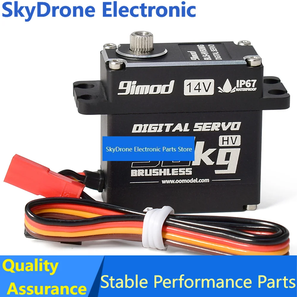 SkyDElRC Servo 9imod Waterproof 50KG BLS-HV50MG 14V HV Brushless Digital Servo For RC Car Boat Robot DIY