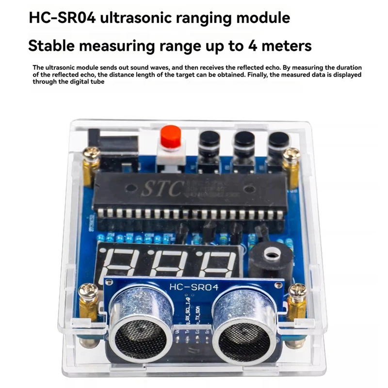 อัลตราโซนิกตั้งแต่ชุดปลุก DIY ชุดเชื่อมอิเล็กทรอนิกส์การออกแบบย้อนกลับนาฬิกาปลุก DIY ชุดโมดูลเซ็นเซอร์อัลตราโซนิก