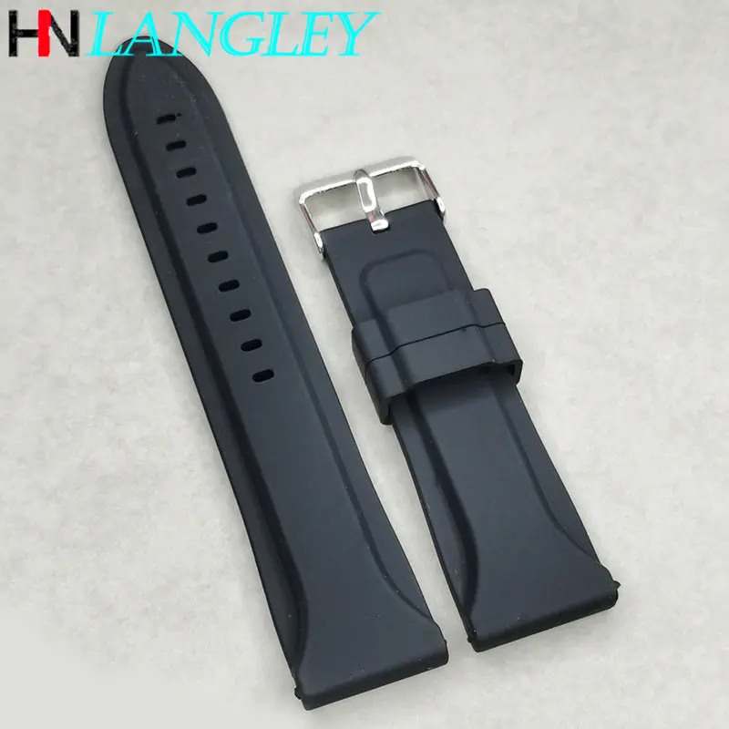 Silicone Watch Strap Sport Diving Rubber Watchband for Seiko Watch Accessories 20mm 22mm 24mm Men Bracelet for Huawei Watch Gt3