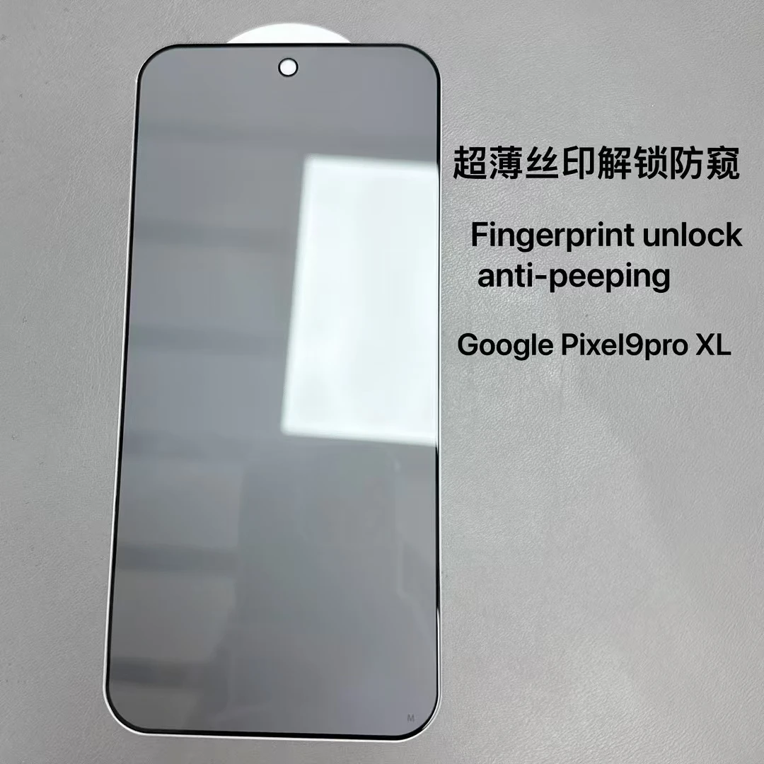 1–3 Stück Fingerabdruck-Entriegelung, Privatsphäre, Anti-Spionage-Pipiing, 0,2 mm, 9H gehärtetes Glas für Google Pixel 9 10 Pro XL Displayschutzfolie – Detail 29
