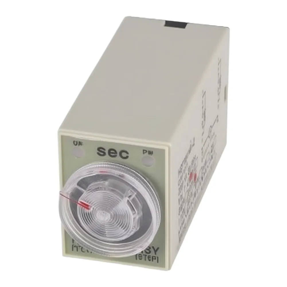 AC220V 30 Second On-Delay Relay for h3y(ST6P) 2 with Transparent Rotary Knob and Plastic Housing for Industrial Timing