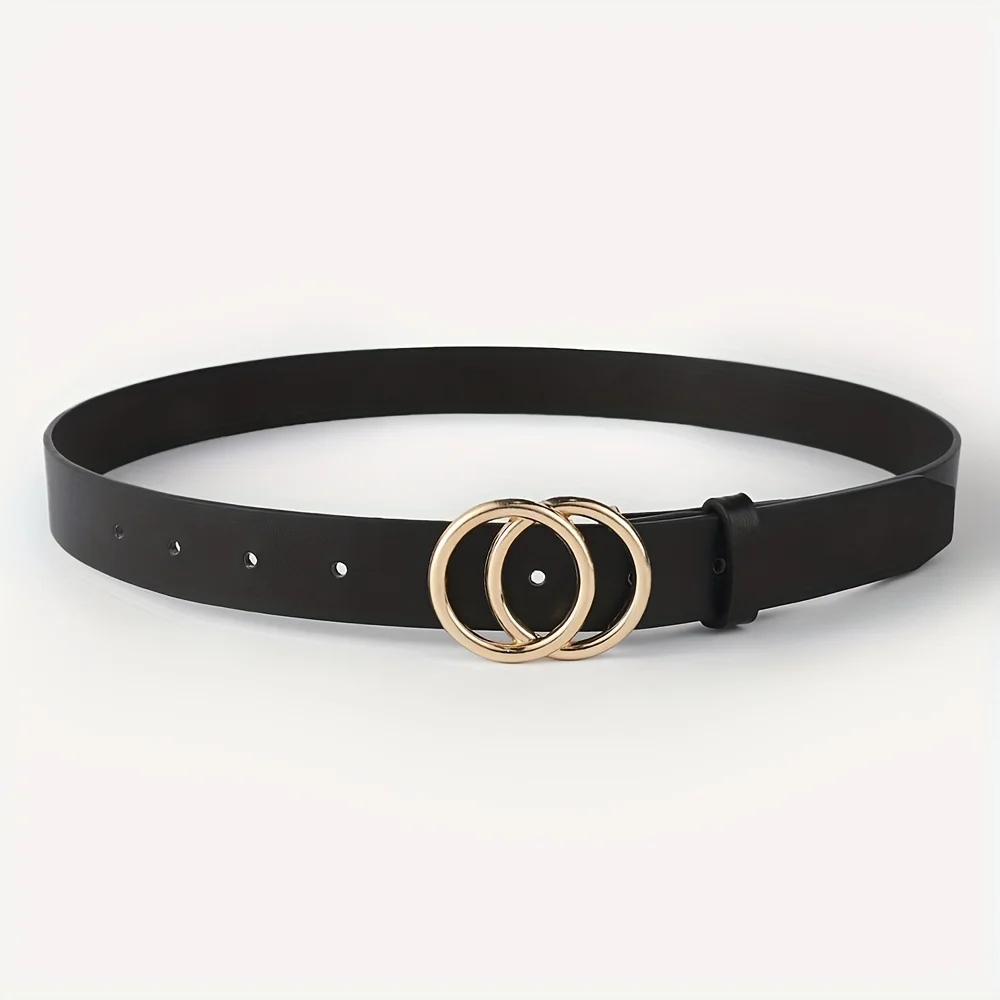 1 Piece of Unisex, Versatile, Simple Belt with Double Loops, Suitable for Casual Daily Wear, Going Out, Shopping, and Leisure
