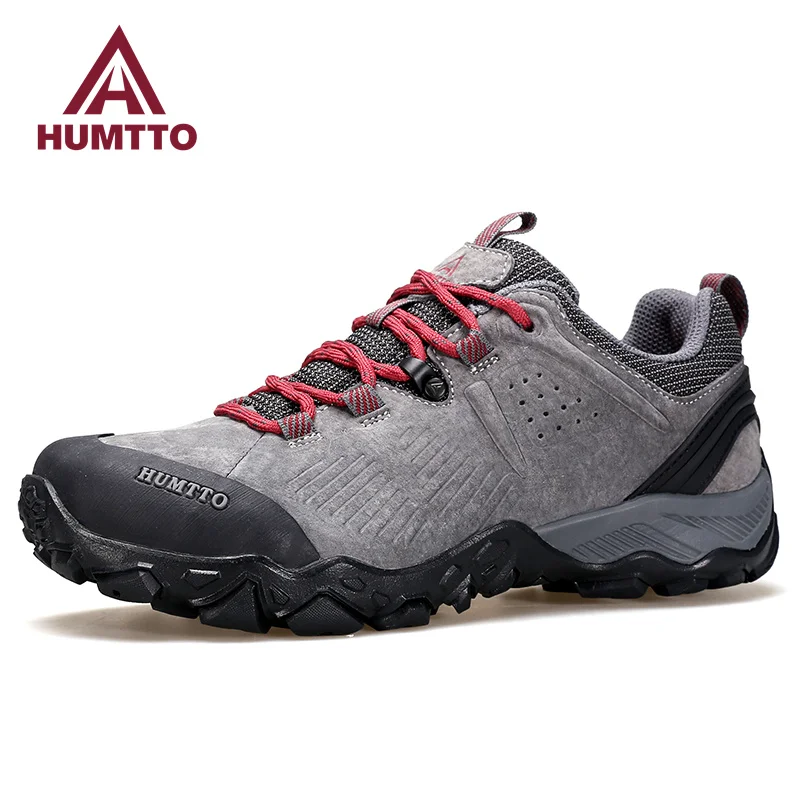 HUMTTO Waterproof Outdoor Women Shoes Leather Hiking Shoes for Woman Sports Luxury Designer Climbing Trekking Womens Sneakers